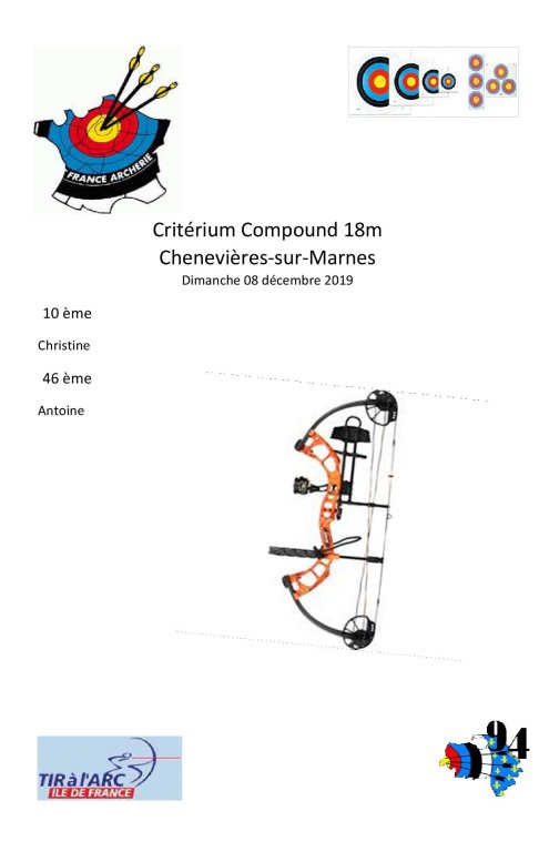2019 12 08 - CHENEVIERES - CRITERIUM COMPOUND